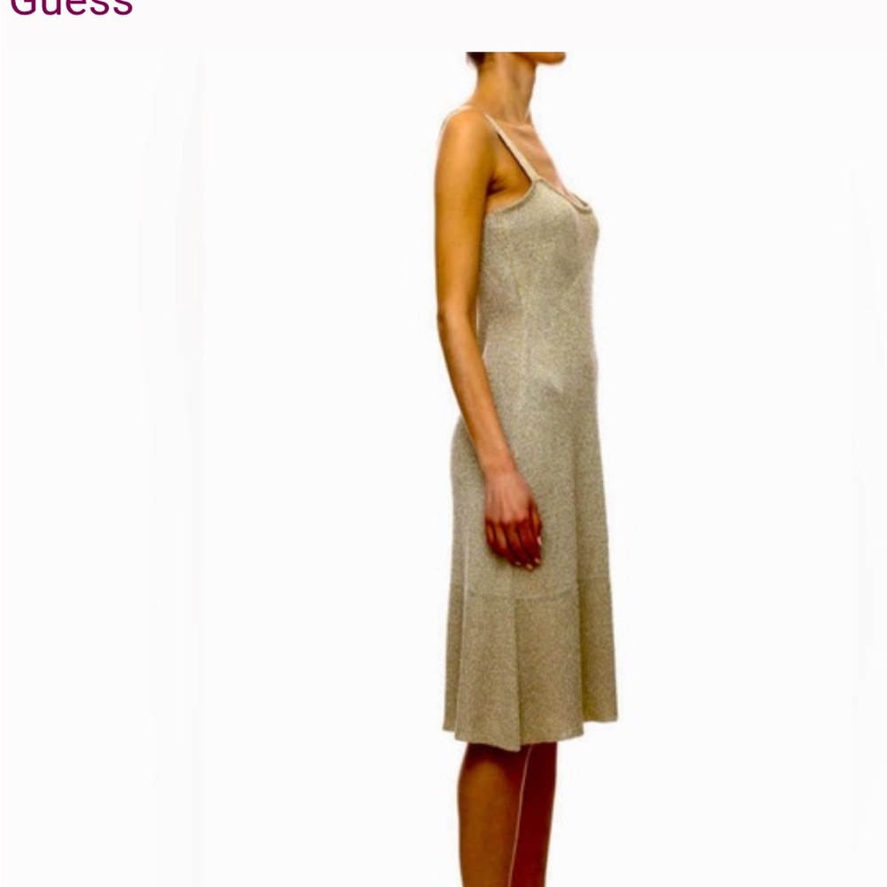 Guess Women's Beige Midi Dress